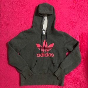 Adidas Hoodie | D. Gray, Hot Pink | M